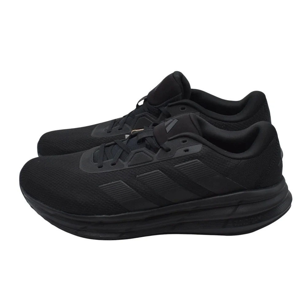 Adidas Galaxy 7 Running Shoes Men's Size 12.5 Triple Black Cloudfoam NWT ID8757